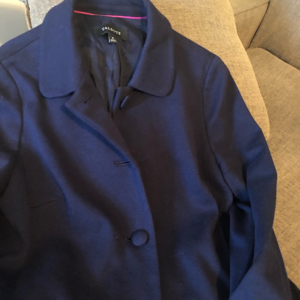 Talbots Svelte stretch Navy blazer size 8